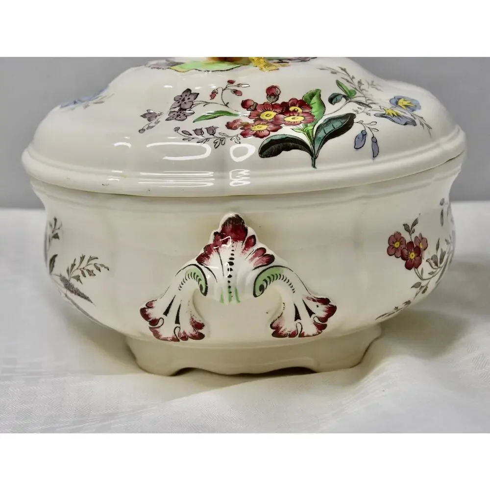Copeland Spode Gainsborough Lidded Casserole Apple Finial Tureen Pot With Lid